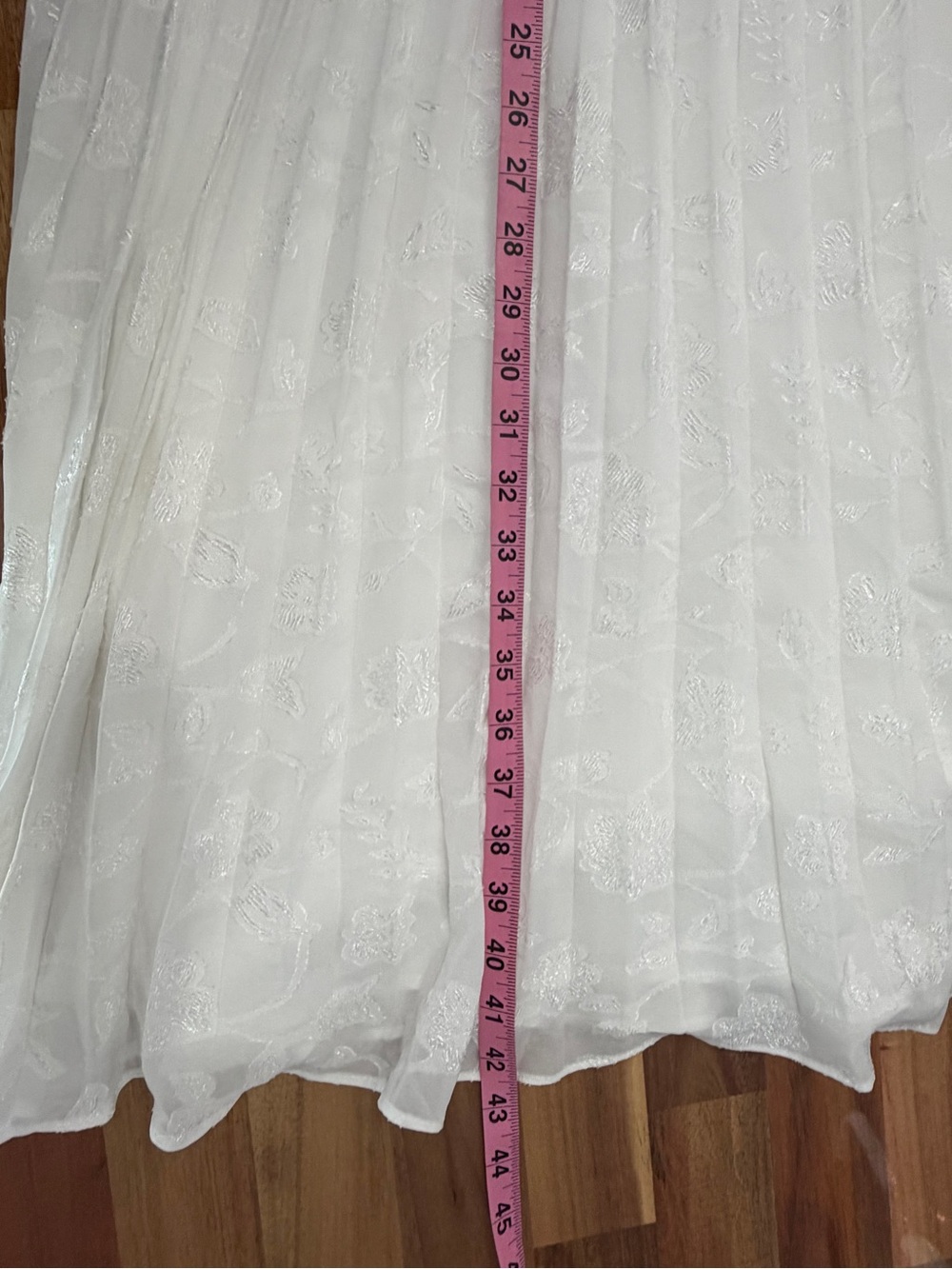 NWT Perfectly Stunning Ivory Jacquard Strapless Midi Dress Size Large White - Picture 10 of 13